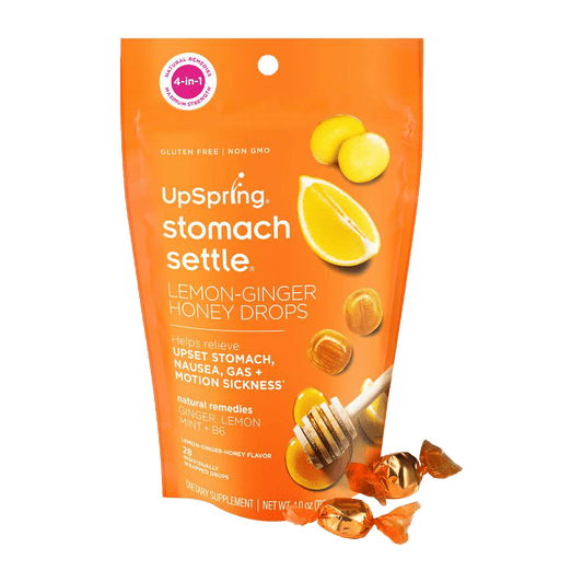 Stomach Settle Nausea Relief Drops - Lemon Ginger Honey Flavor