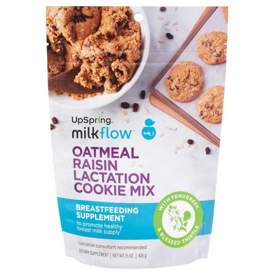 UpSpring Milkflow Fenugreek Oatmeal Raisin Lactation Cookie Mix